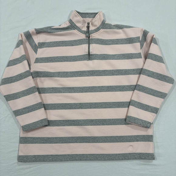Lauren Ralph Lauren Sweaters - Lauren Ralph Lauren Women's 1/4 Zip Pullover Size Large Striped Cotton Casual
